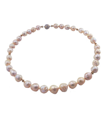 Pearl necklace Chinese Kasumi peals. Designer pearl jewelry by Jewelry Olga