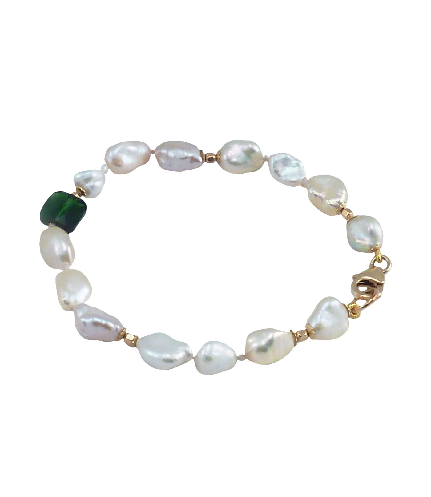 Pearls bracelet keshi pearls is a great accessory for stylish women